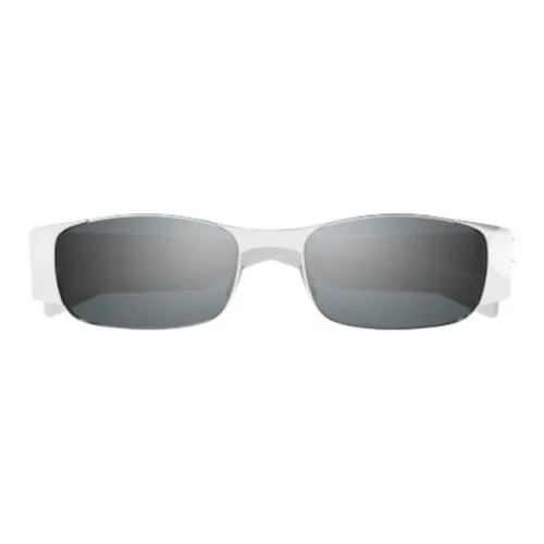 SAINT LAURENT Metal Rectangular Sunglasses Women's Silver