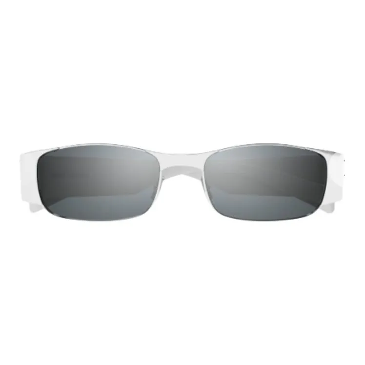 SAINT LAURENT Metal Rectangular Sunglasses Women's Silver-0
