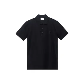 Burberry Monogram Motif Cotton Pique Polo