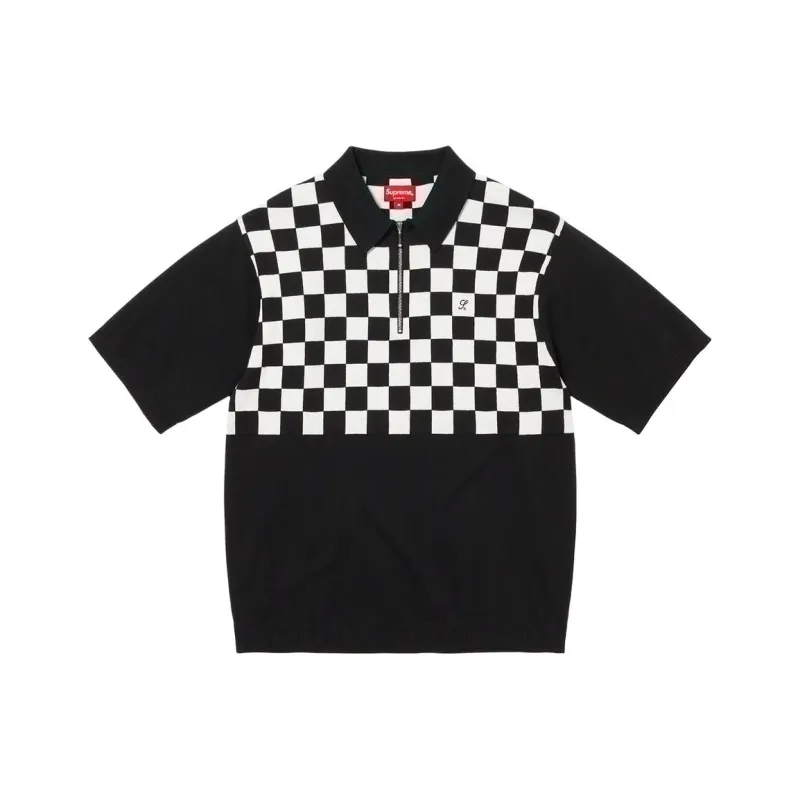 Supreme Checkerboard Zip Polo-0