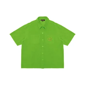Drew House Smiley Collection Shirts Unisex Lime Green