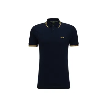 HUGO BOSS Polo Shirts Men Dark Blue