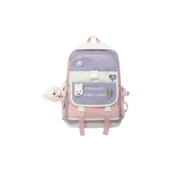 H YXIANG Nylon Backpack Unisex Multicolor