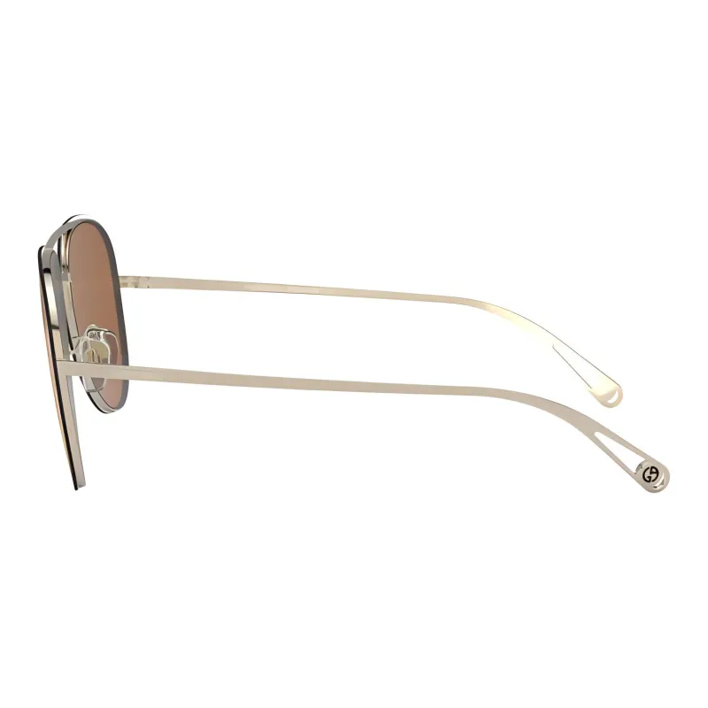 GIORGIO ARMANI Aviator Sunglasses Women's Yellow-4
