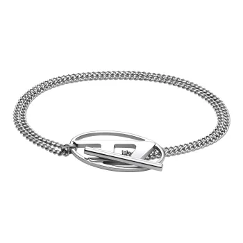 DIESEL Oval D plaque Bracelet