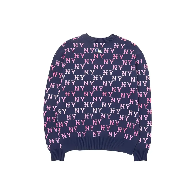 MLB New York Yankees Knitwear Unisex Light Marine Blue-1