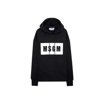 MSGM Logo Printed Drawstring Hoodie