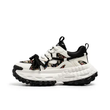 SUPEREDGE Anti Slip And Wear Resistant Height Increasing Low Top Chunky Sneakers Men's