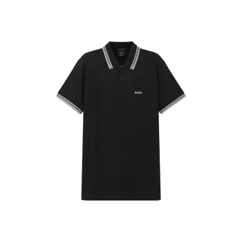 HUGO BOSS Logo Embroidered Short Sleeved Polo Shirt