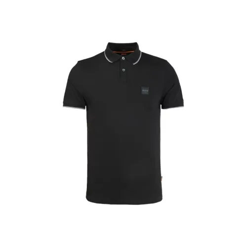 HUGO BOSS Polo Shirts Men Black