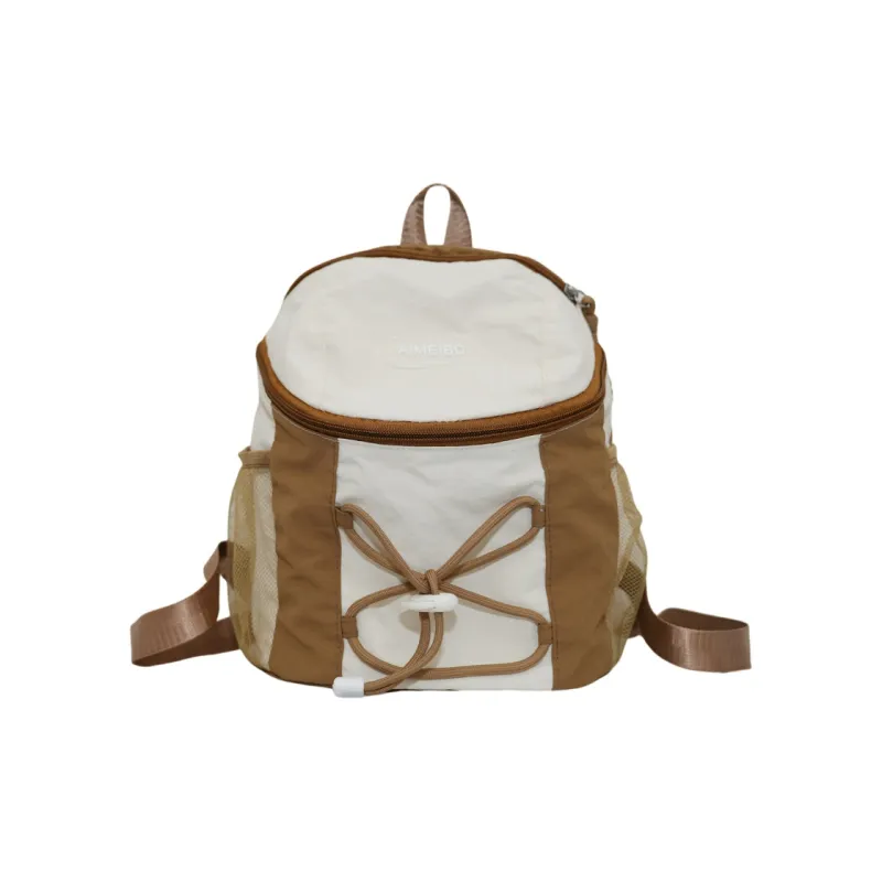 SEVENMOONS Nylon Backpack Regular Unisex Purple/green/coffee-6