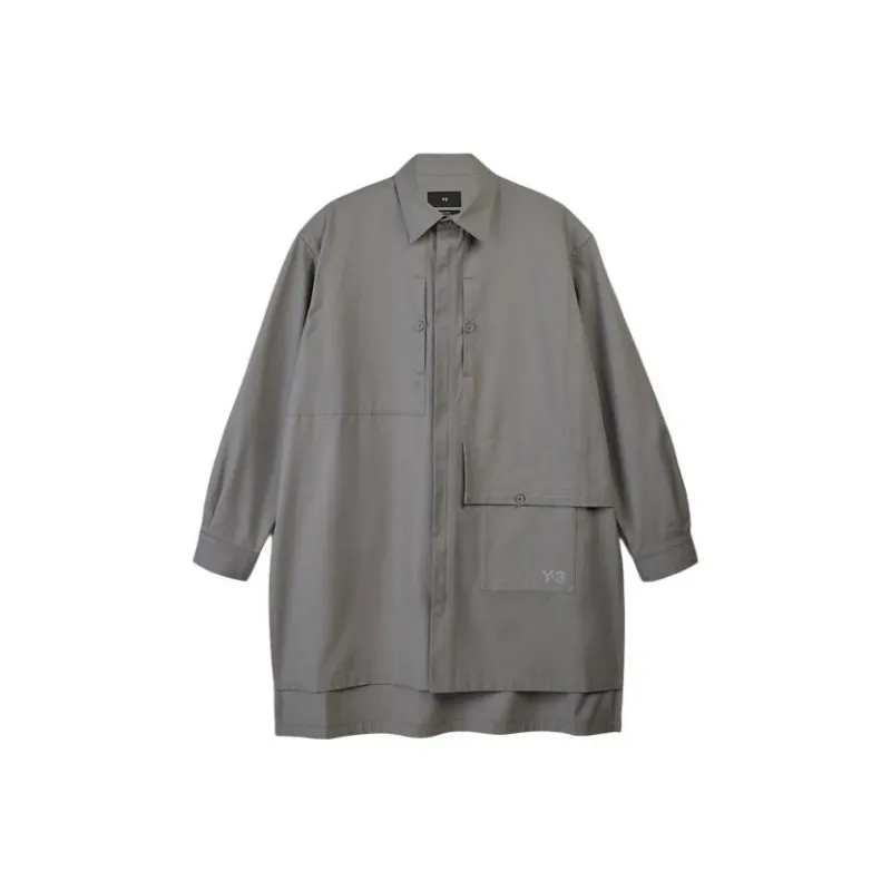 Y 3 Workwear Single breasted Coat-0