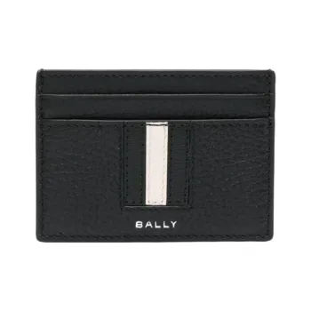 BALLY Striped edge Leather Cardholder