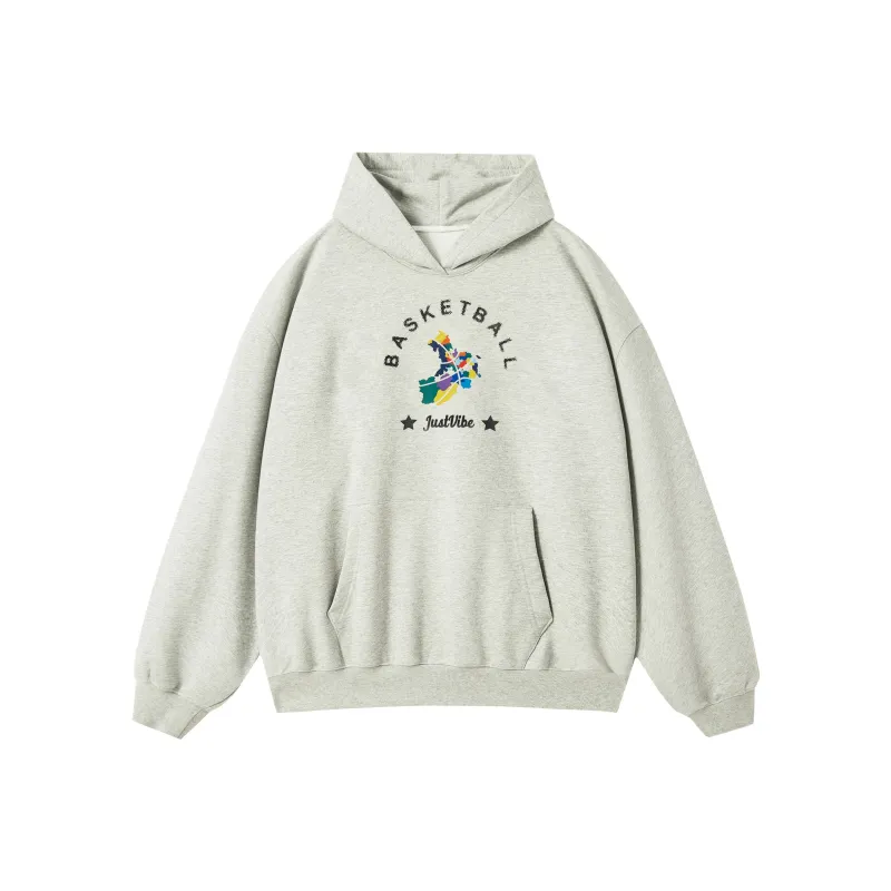 JUST VIBE Sweatshirts Unisex Light Gray-0
