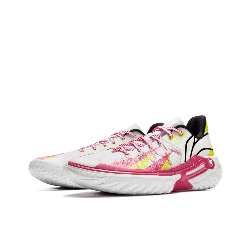 LINING Jie Ao 2 Basketball Shoes Men Low Top White Red-2