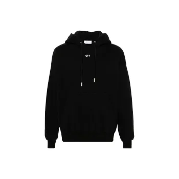 OFF-WHITE Logo Embroidered Drawstring Hoodie