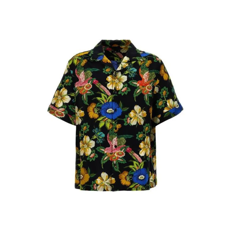ETRO Zanzibar Printed Short Sleeved Shirt-0
