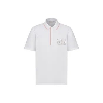 DIOR Quarterly New Products Polo Shirts Men White