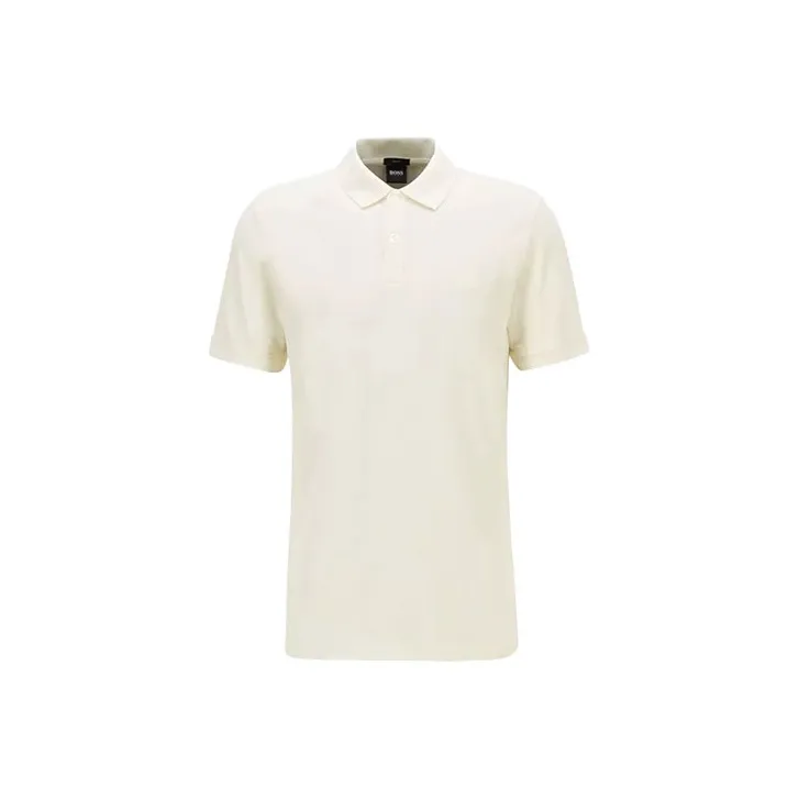 HUGO BOSS Polo Shirts Men Ecru-0
