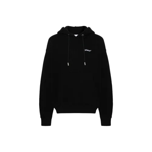 OFF WHITE Logo Embroidered Drawstring Hoodie
