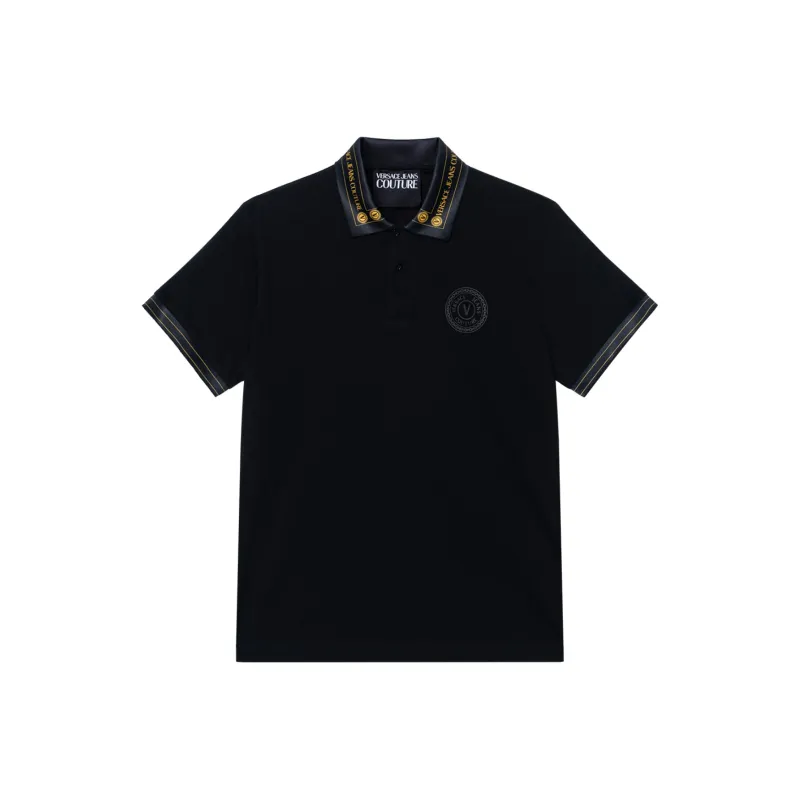 VERSACE JEANS COUTURE Polo Shirts Men Black-0
