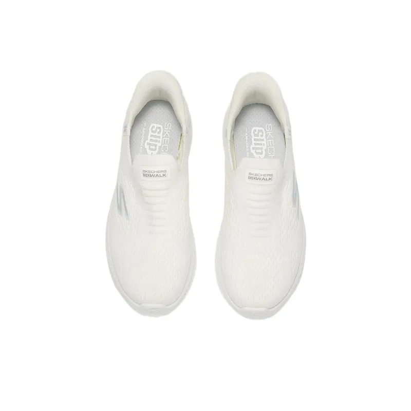 Skechers Women's GO WALK Anti Slip Wear Resistant Low Top Casual Shoes Women's White-3