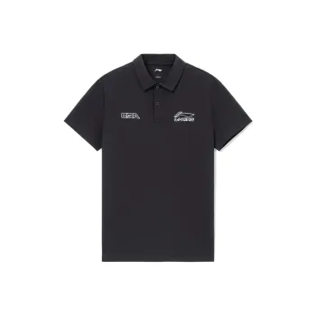 LiNing CBA Collection Professional Basketball Collection Polo Shirt Men's Black