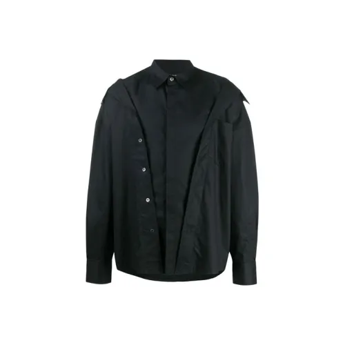 Hla High Heels Shirts Men Black