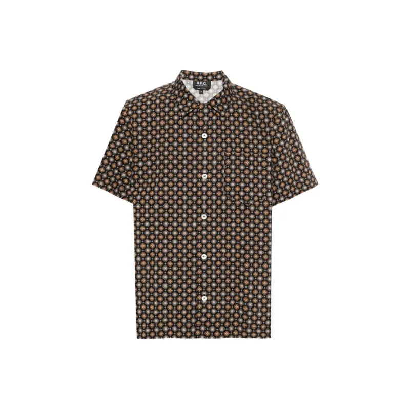 A.P.C Lloyd Geometric pattern Shirt-0