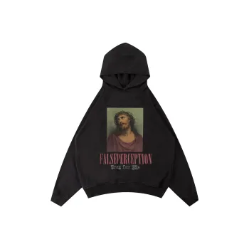 False Perception Sweatshirts Unisex Washed Black