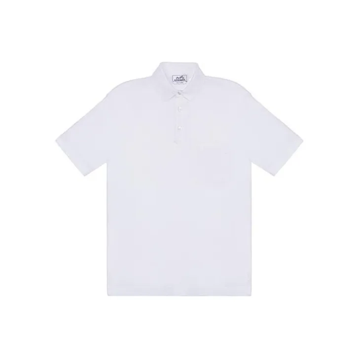HERMES Polo Shirts Men White-0