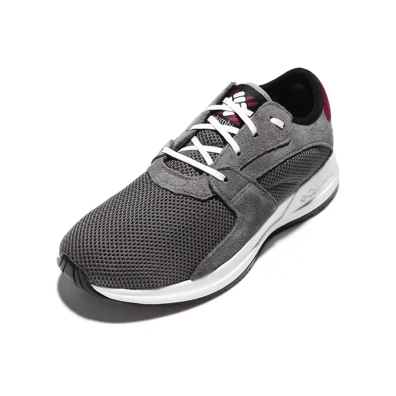 Columbia Cushioning, Wear Resistant Low Top Casual Shoes Women's Gray White-1