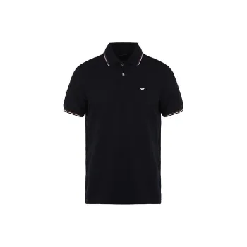 EMPORIO ARMANI Logo Printed Short Sleeved Polo Shirt