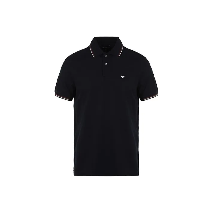 EMPORIO ARMANI Logo Printed Short Sleeved Polo Shirt-0