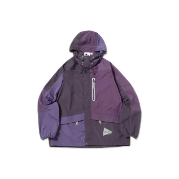 Gramicci X And Wander Patchwork Wind Hoodie 'Multicolor/Purple'