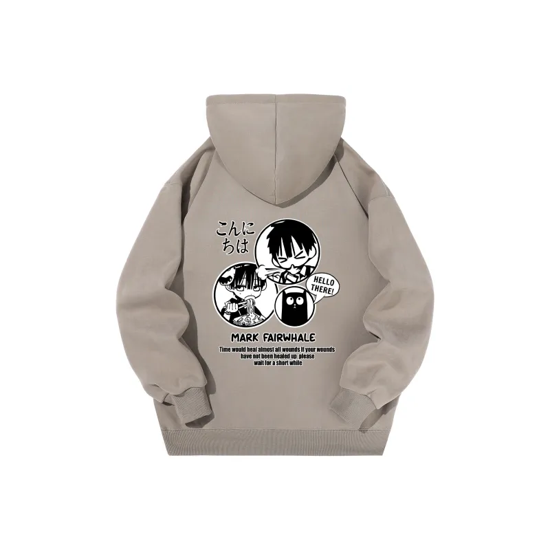 FAIRWHALE Pullover Drop Shoulder Hoodie Unisex-45
