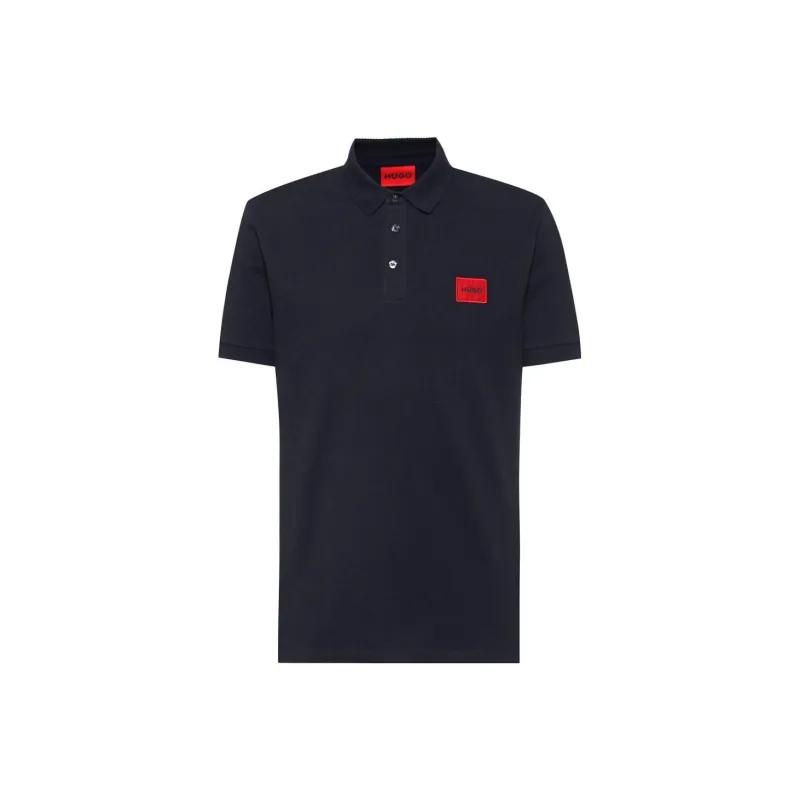 HUGO BOSS Logo Patch Short-Sleeved Polo Shirt-0