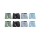 8-Pack (Sky Blue 2+Mint Green 2+Black 2+Gray Blue 2)