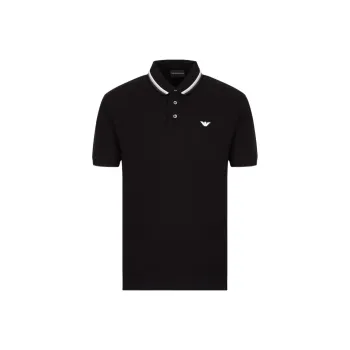 EMPORIO ARMANI Polo Shirts Men Black