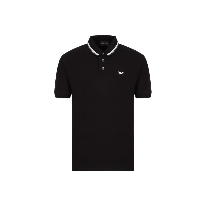 EMPORIO ARMANI Polo Shirts Men Black-0