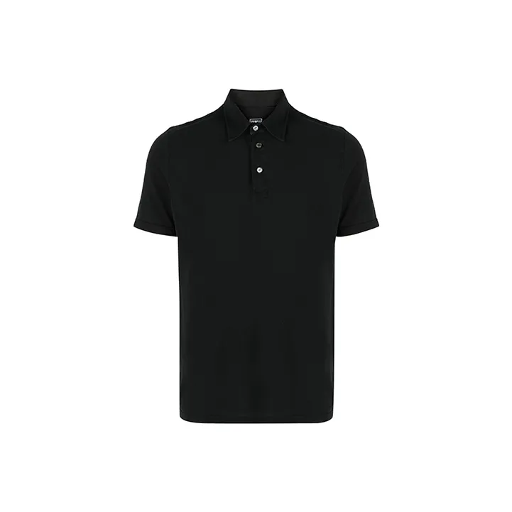 FEDELI Short sleeved Cotton Polo Shirt-0