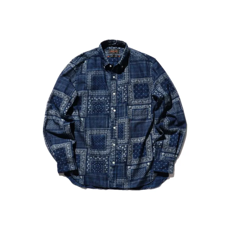 Beams Discharge Print Shirt-0