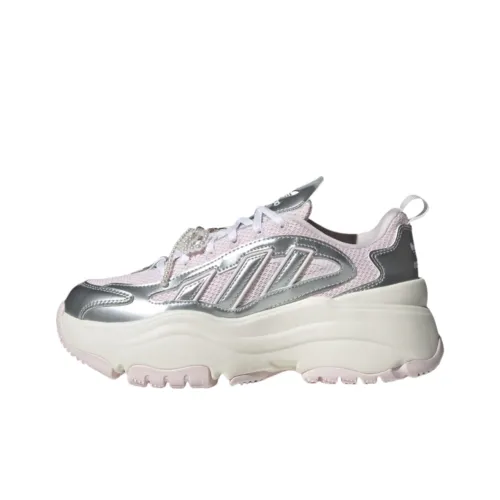 Adidas Originals OZGAIA Slip Resistant Height Increasing Low Top Chunky Sneakers Women's Pink