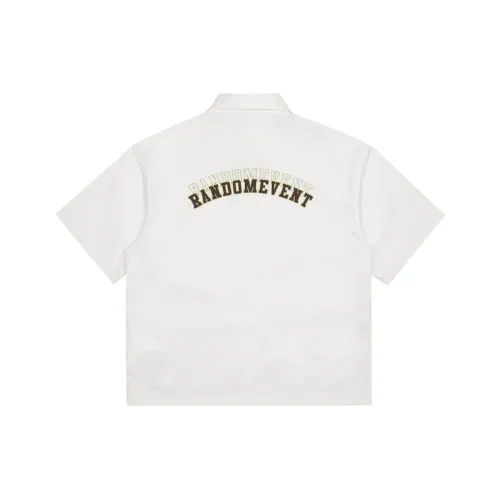 Randomevent 화이트 남녀공용 셔츠