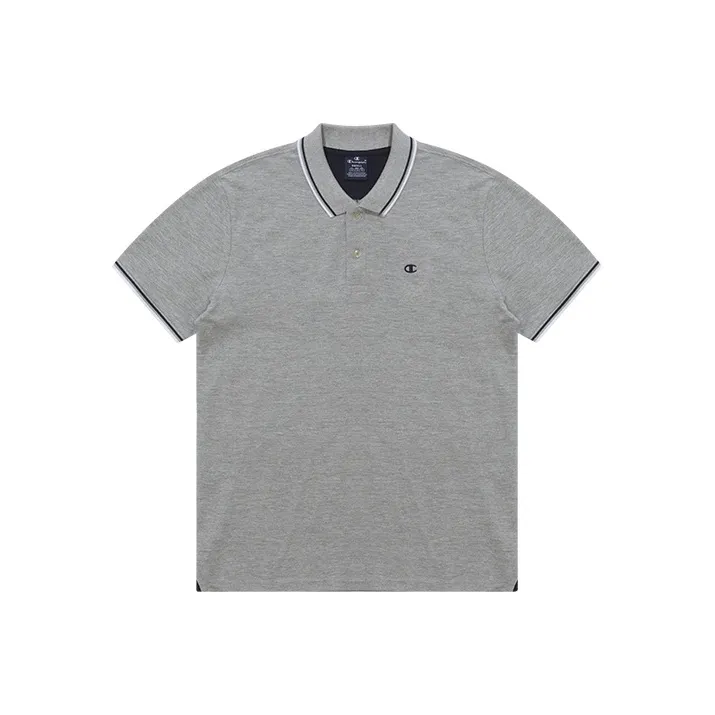 Champion SS22 Letter Solid Color Polo Shirt Summer Unisex-2