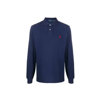 Polo Ralph Lauren Pony Embroidered Long Sleeved Polo Shirt