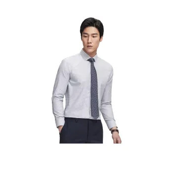 GOLDLION Shirt Men's Gray Plaid
