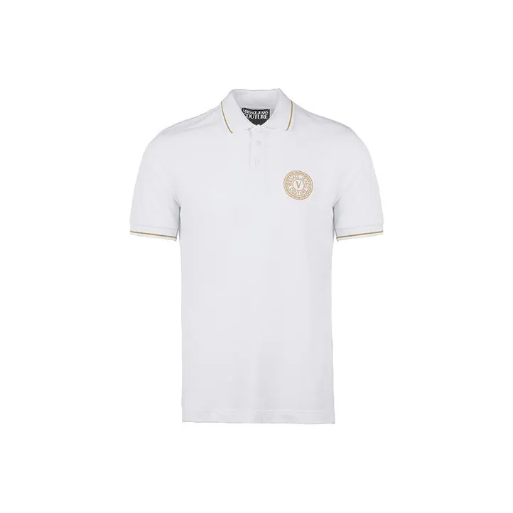 VERSACE JEANS COUTURE Polo Shirts Men White-0