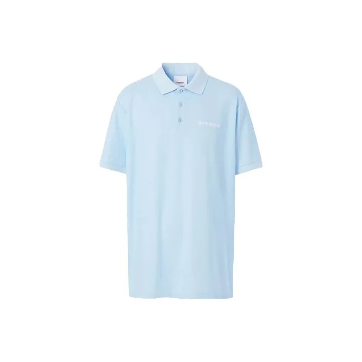Burberry Polo Shirts Men Light Blue-0
