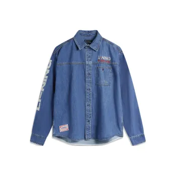 LiNing Skateboard Shirt Men's Medium Blue